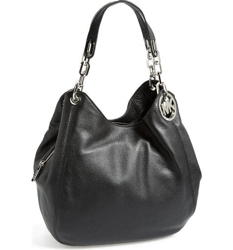 michael michael kors fulton large signature shoulder tote|fulton leather shoulder bag.